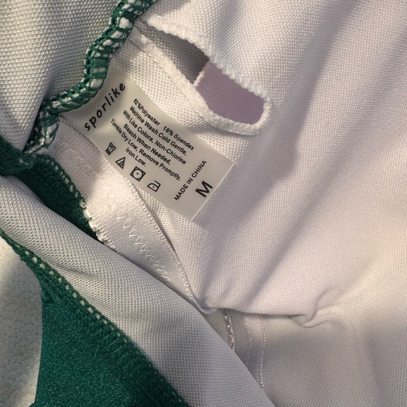 Green Ruffled Swimsuit - Picture 2 of 4